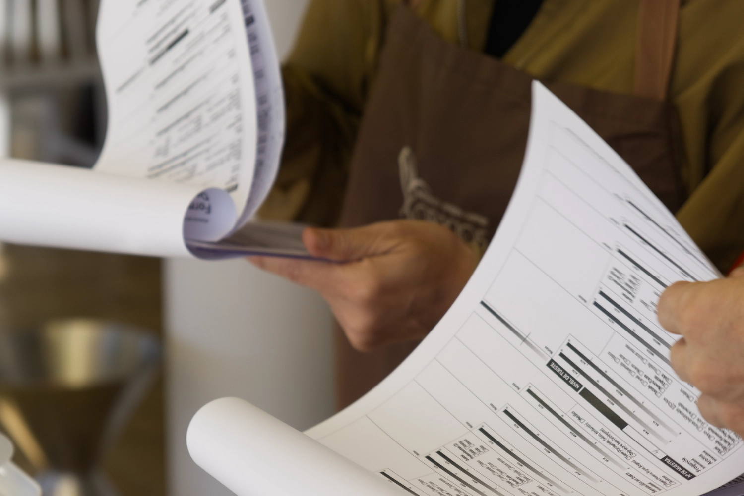 Two people gradng different coffee samples - Q Grader course